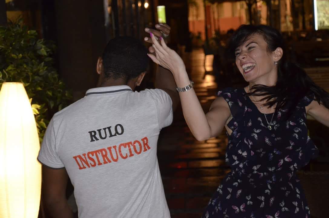 Hotel guests enjoying dynamic dance entertainment